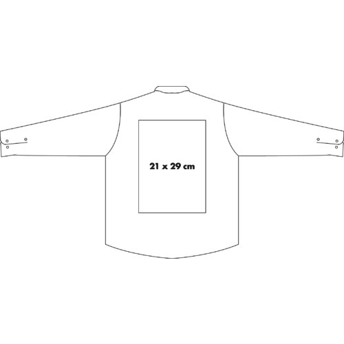 Oxford men's shirt with long sleeves and button placket.