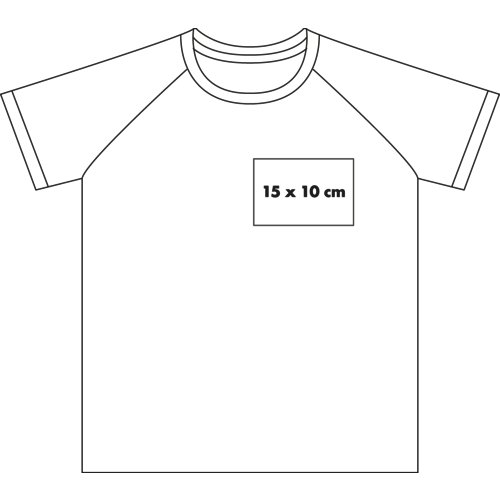 White performance T-shirt for men with short sleeves.