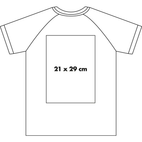 White men's performance t-shirt made of functional material.