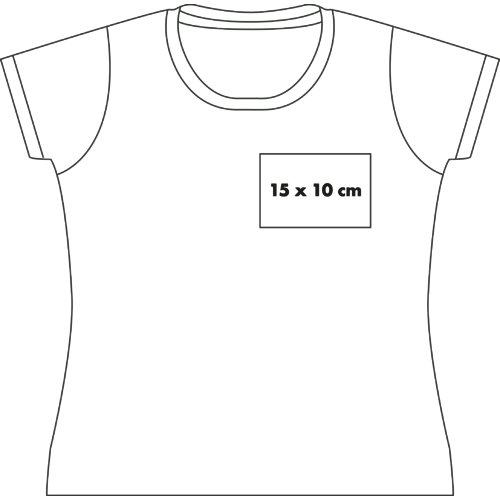 Cotton T-shirt for women with short sleeves.