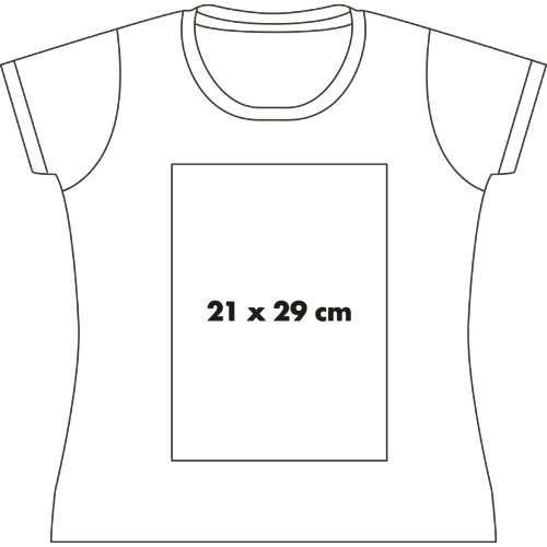 Cotton T-shirt for women with round neck and short sleeves.