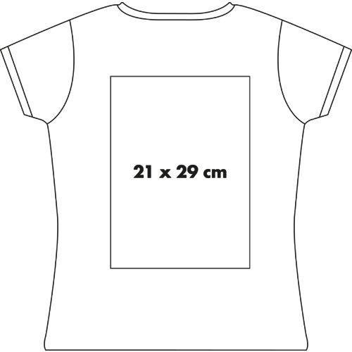 Cotton T-shirt for women with short sleeves.