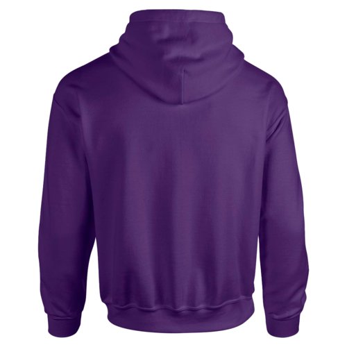 Violet cotton blend hoodie with hood and kangaroo pocket.