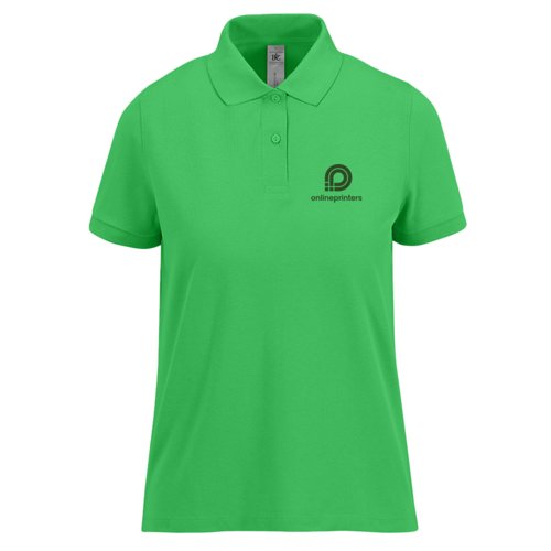 Women's short-sleeved cotton polo shirt.