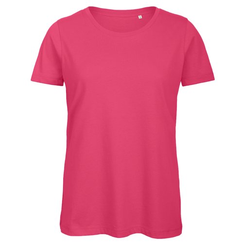 Fuchsia organic cotton women's t-shirt.