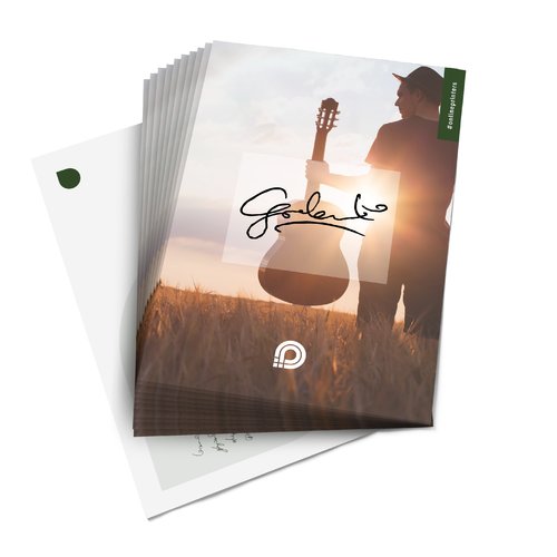 Paper autograph cards.