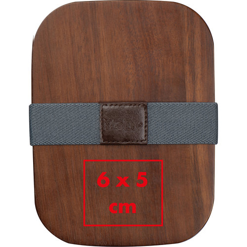 Wooden Lunchbox with rubber band.