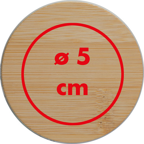 Light wax candle in a simple design.
