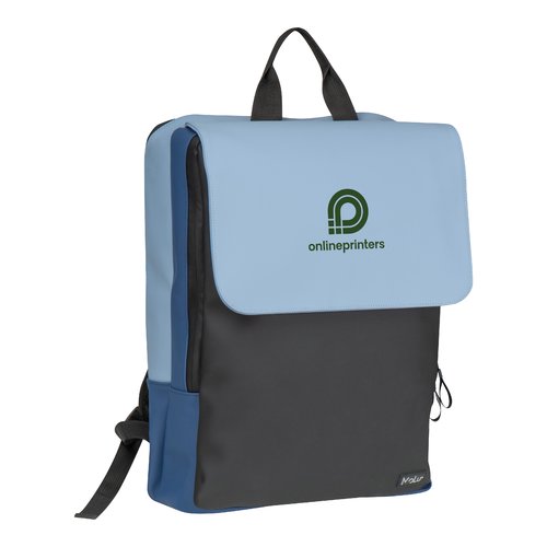 Padded laptop bag with carrying handle and shoulder straps.