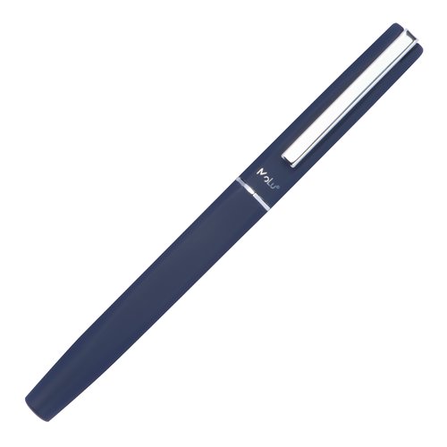 Dark blue writing set with ballpoint pen and case.
