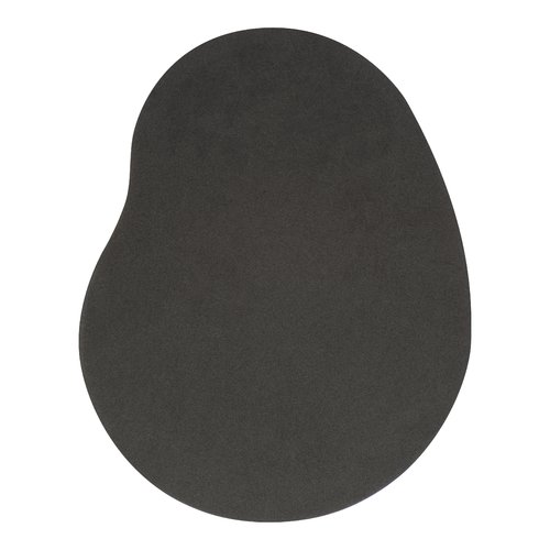 Black ergonomic mousepad.