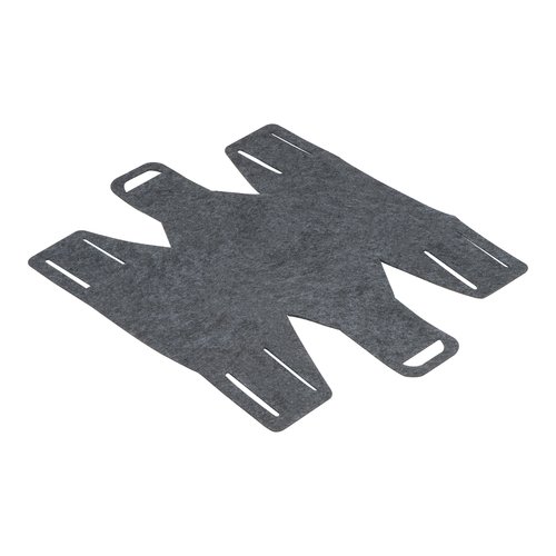 Anthracite RPET folding basket with handles.