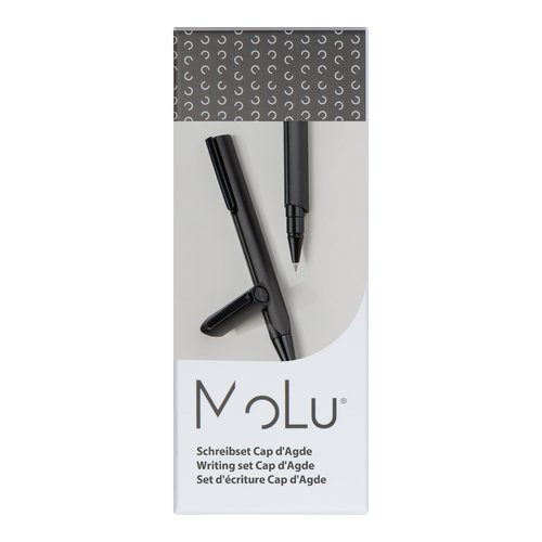 Black writing set with two pens.