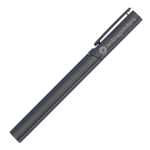 Black writing set with ballpoint pen and case.