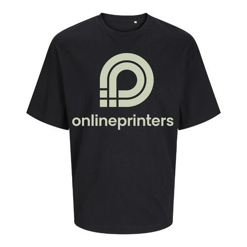 Black organic cotton unisex oversized t-shirt.