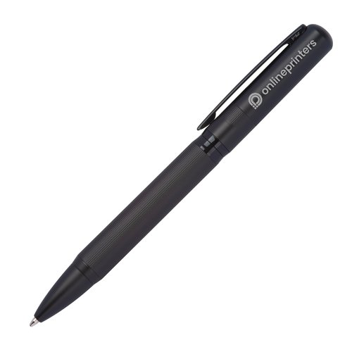 Black writing set with ballpoint pen and case.