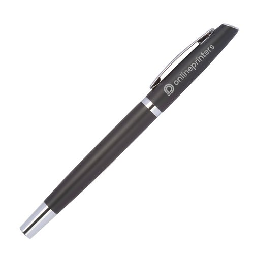 Black recycled aluminum writing set including one pen.