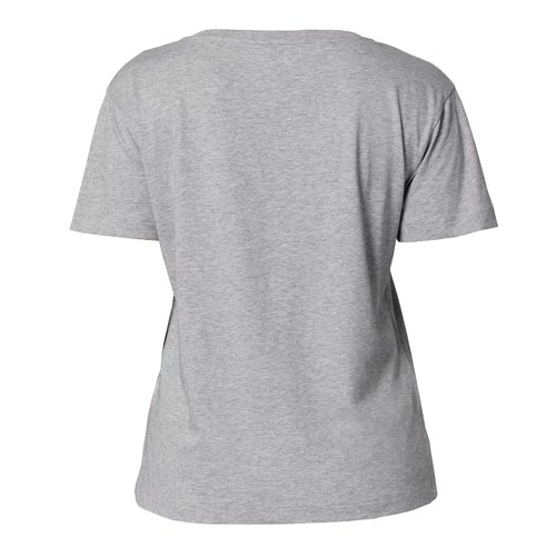 Heather grey cotton T-shirt for women.