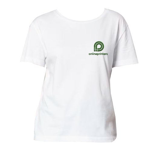 White cotton T-shirt for women.