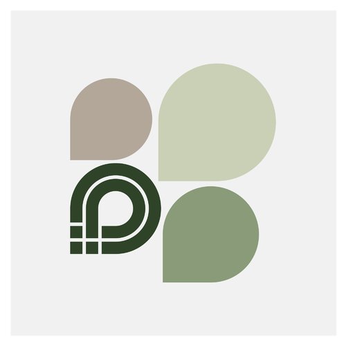 Square sticker in a custom shape.