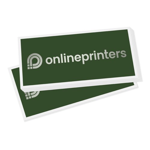 Square paper stickers in custom shape.