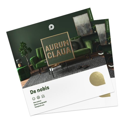 Paper folding cards with optional hot foil stamping.