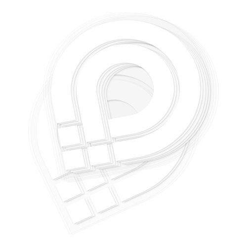 Paper sticker with custom contour.