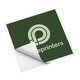 Paper sticker, self-adhesive.