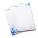 White Letterhead with hole punch.