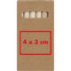 Wooden colored pencils in cardboard case.