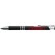 Metal writing set with ballpoint pen and case.