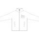Lightweight windbreaker with zipper and side pockets.