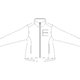 Softshell jacket with full zipper and side pockets.