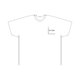 White cotton t-shirt with a round neckline.