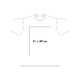 Solid color heavy cotton T-shirt with short sleeves.