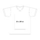 Cotton V-neck t-shirt with short sleeves.