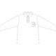 Long-sleeved cotton polo shirt with button placket.