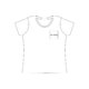 Cotton women's t-shirt with round neck and short sleeves.