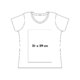 Cotton T-shirt for women with short sleeves.
