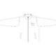 Fleece jacket with zipper and side pockets.