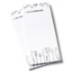 Paper notepad for gastronomy.