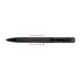Clear ballpoint pen with soft grip and push mechanism.