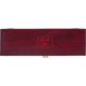 Red wooden wine box with closure.