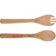 Natural Bamboo Salad Servers, two pieces.