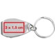 Metal bottle opener with key ring.