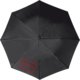 Black pocket umbrella with automatic function.
