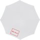 White automatic umbrella with large diameter.