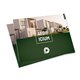 Stapled brochure.