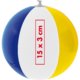 Multicolor plastic beach ball.