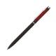 Black metal ballpoint pen with clip and twist mechanism.
